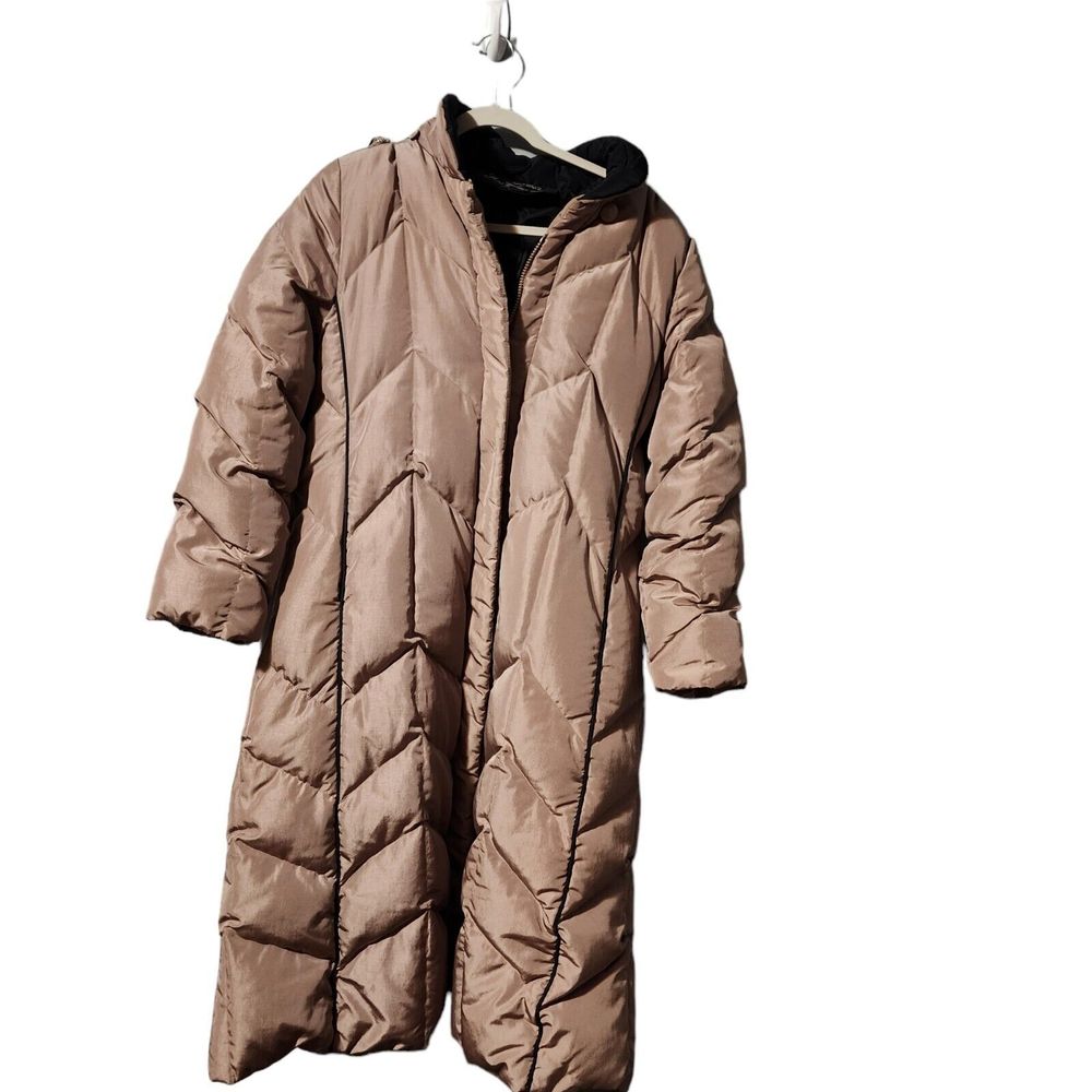 VTG Signature Coats by Miss Harwood Size Large Tan / Light Brown Duck Down